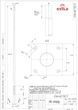 Galvanized round lighting pole STC 6М 60/132/3
