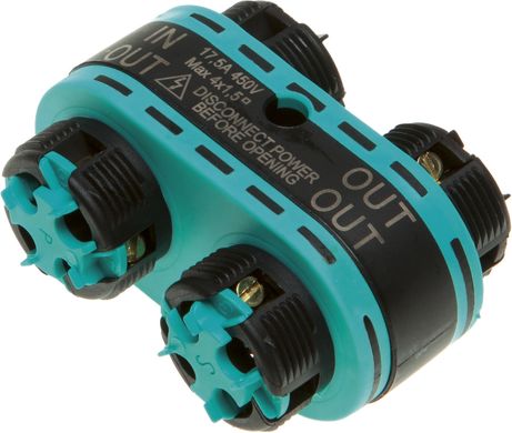 Вузловий кабельний з'єднувач типу "Н", TH392, 3 входи, IP68 на 2-4 полюси, 0.5 - 4.0 мм2, для кабелю Ø 7.0 - 12.0 мм