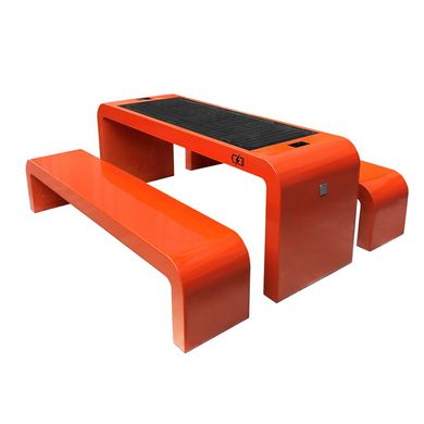 Park table with benches and a built-in solar battery for charging the gadgets SMART EKO CITY Model SC13
