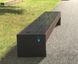 Park bench with a solar battery, wireless charging for Qi phones, USB, Wi-Fi and LED backlight SMART EKO CITY Model SC32