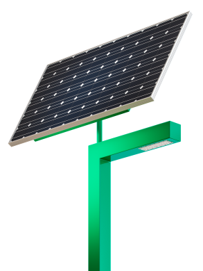 Комплект автономного паркового освітлення на сонячній панелі Stolb SLP CUT-4M