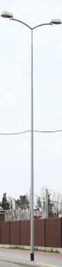 Galvanized multifaceted lighting pole Valmont VALSK P 191 7m