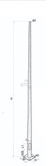 Galvanized multifaceted lighting mast EUROPOLES CPML-180