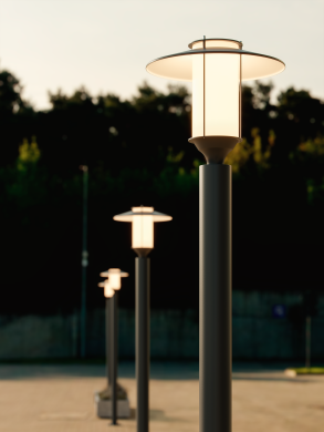 Парковий світлодіодний світильник Stolb Park Tube Elba-2.5