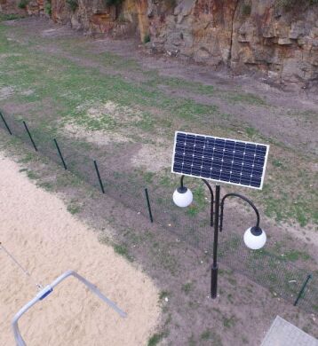 Set of autonomous park lighting kit on solar battery SLP 4M-2/B/8/200