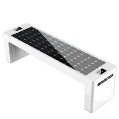 Park bench with a built-in solar battery for charging the gadgets SMART EKO CITY Model SC1