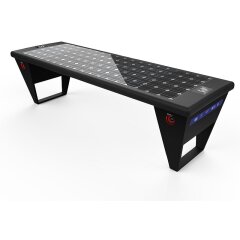 Park bench with a built-in solar battery for charging the gadgets SMART EKO CITY Model SC3